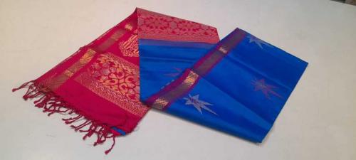 SOFT SILK SAREE WITH BLOUSE